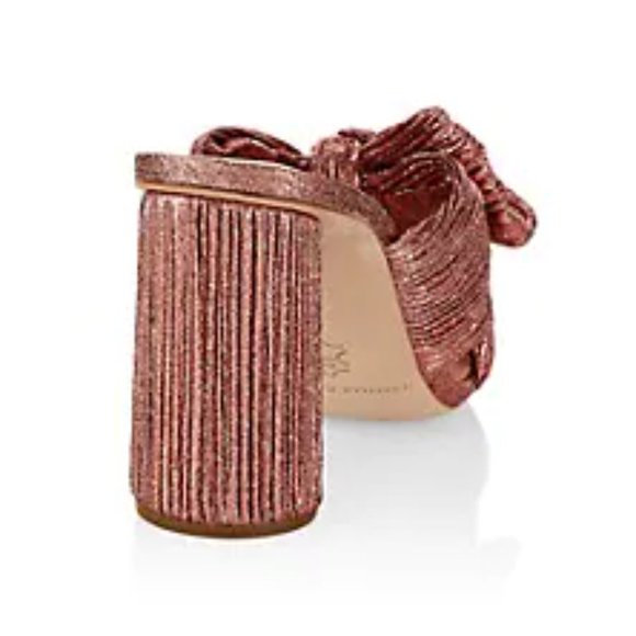 Loeffler Randall Penny Knotted Candy Stripe Mules - Picture 9 of 12